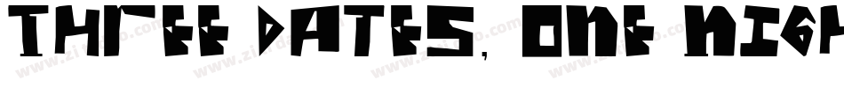 Three Dates, One Night字体转换